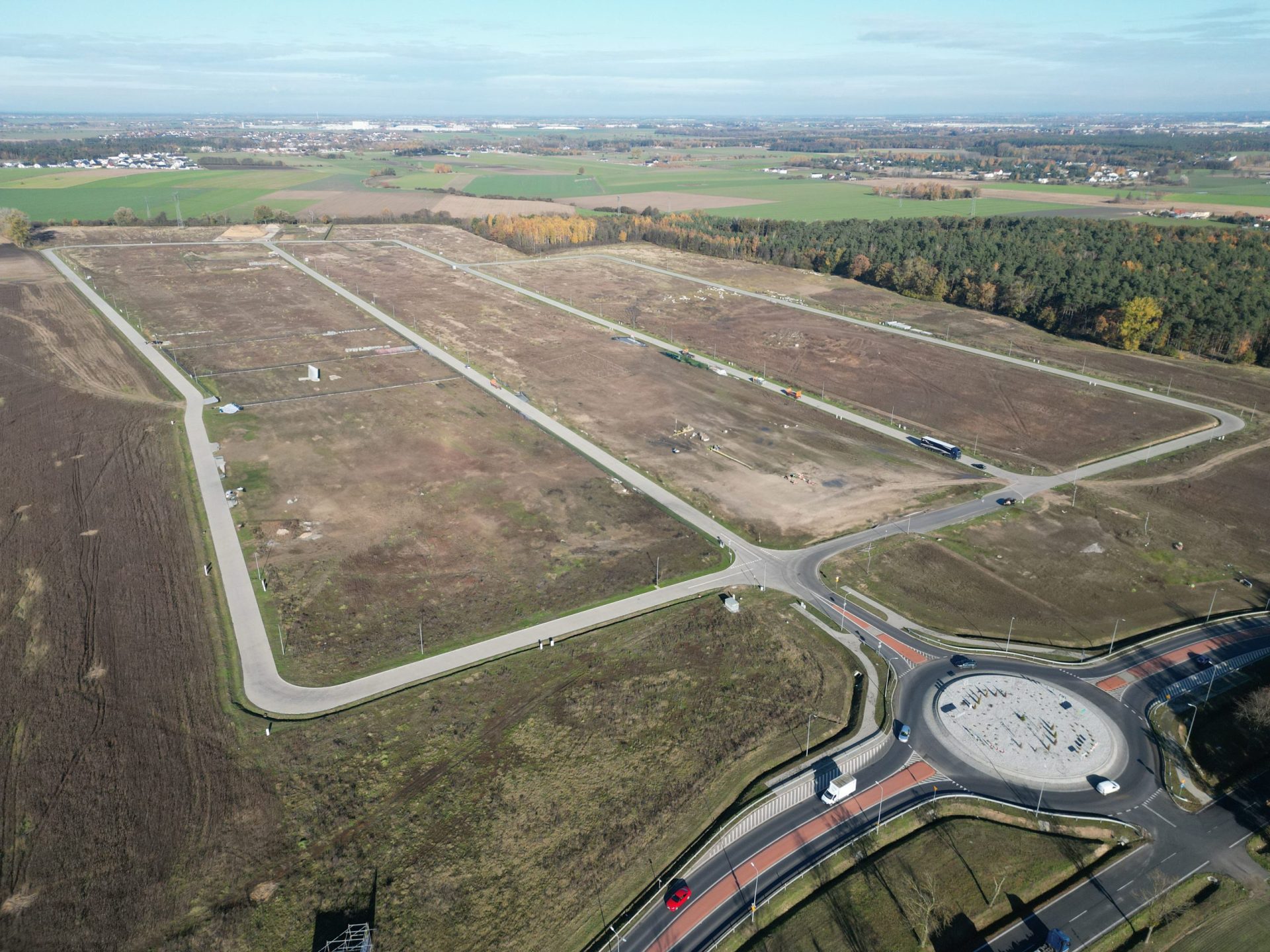 Działki AG: zakończenie budowy 1 etapu infrastruktury