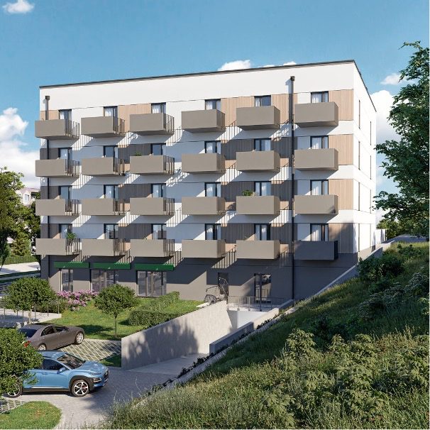 Wizualizacja elewacji budynku