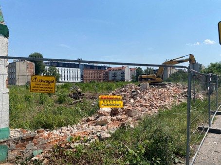 Zdjęcie z prac rozbiórkowych 