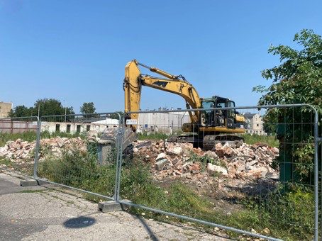 Zdjęcie z prac rozbiórkowych 