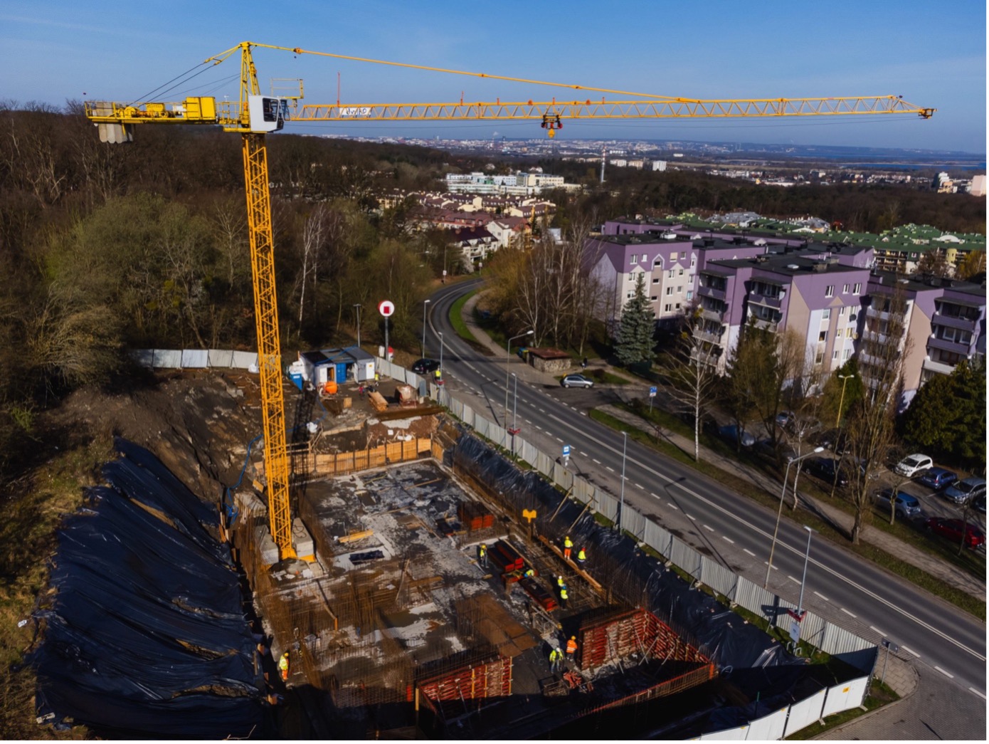 Postęp budowy inwestycji Kolorowych Domów 9 w Szczecinie