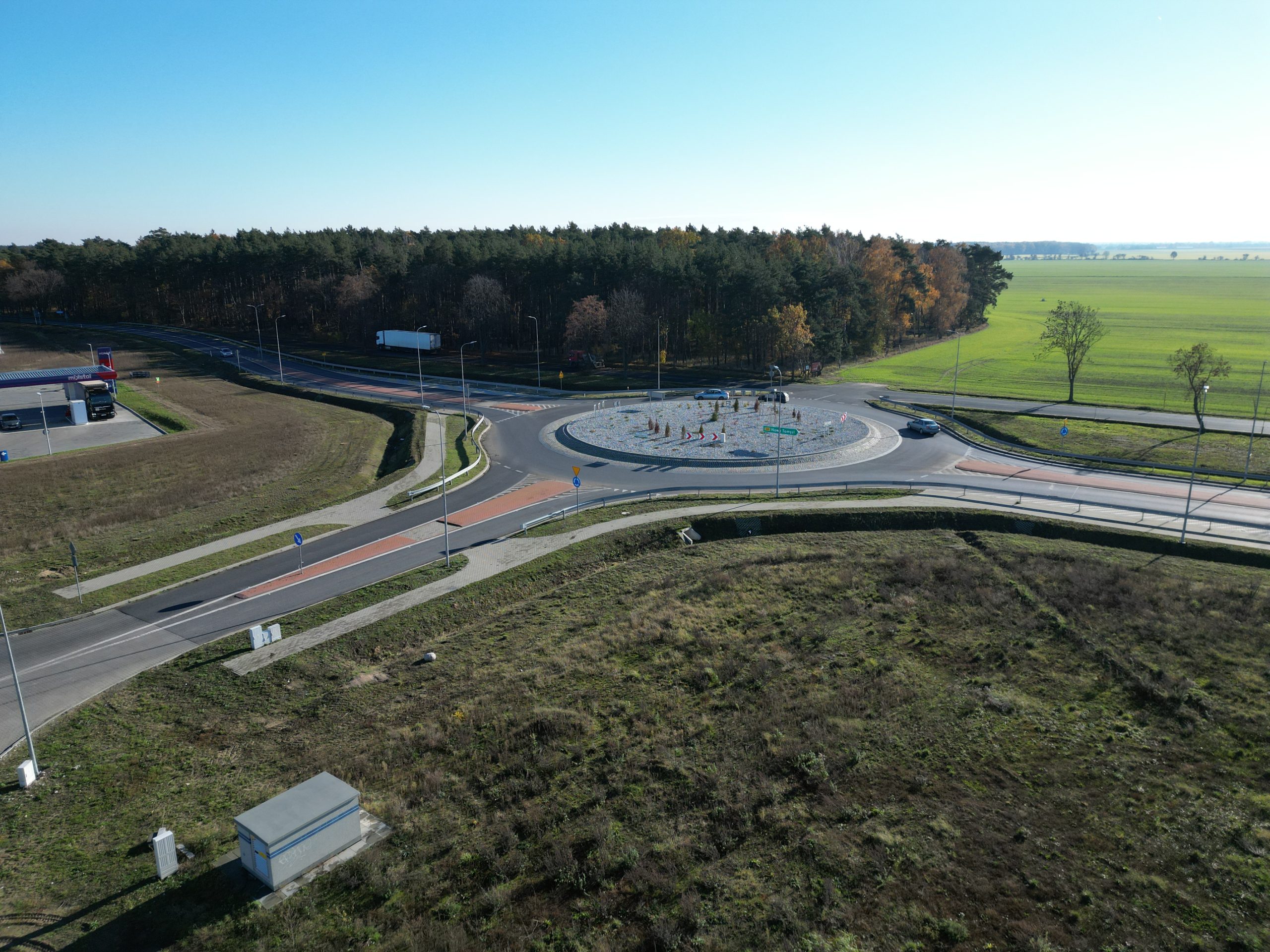 Rondo obsługujące działki AG