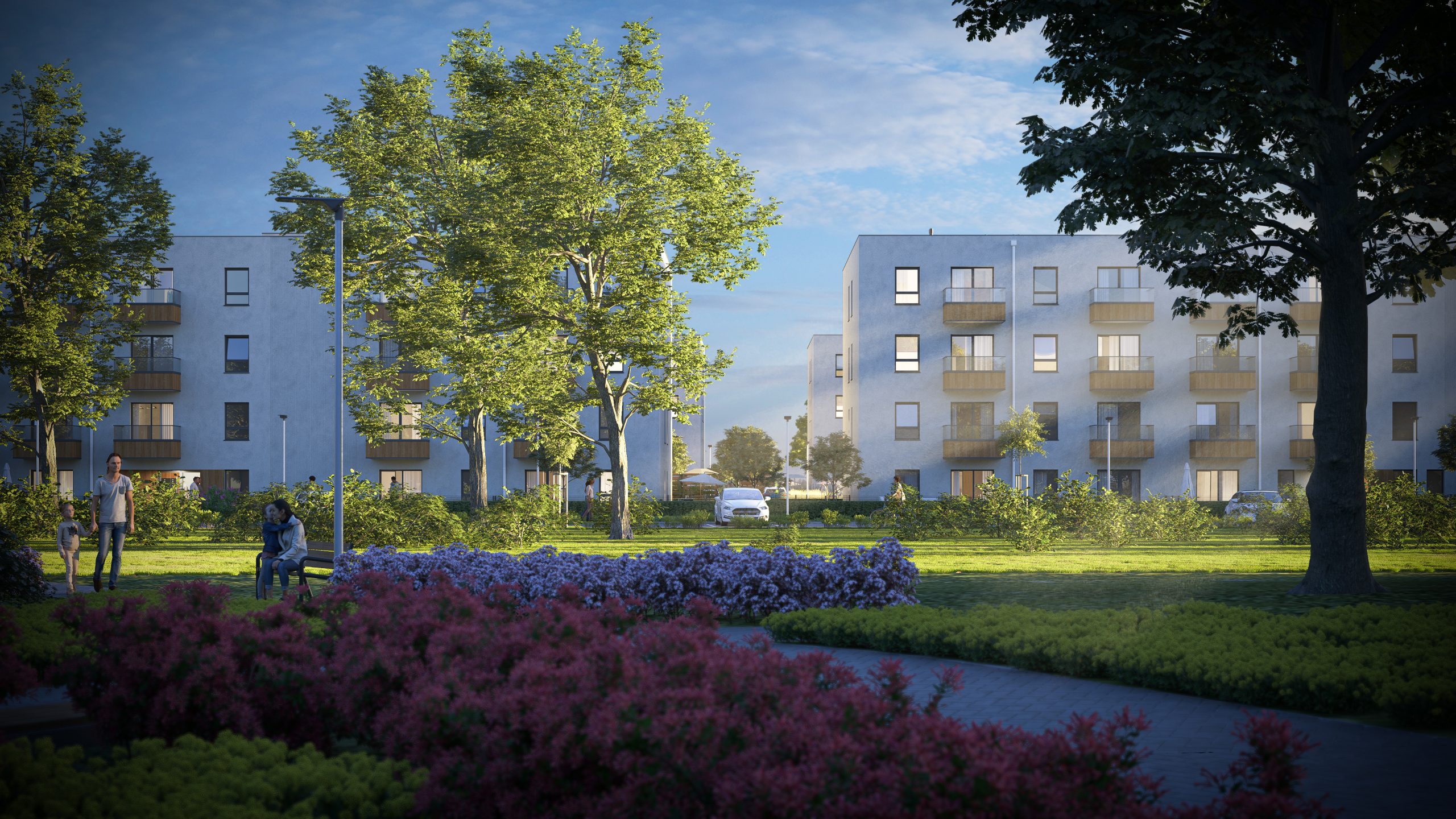 Park dworski w sąsiedztwie Osiedla Gwiazdowo.