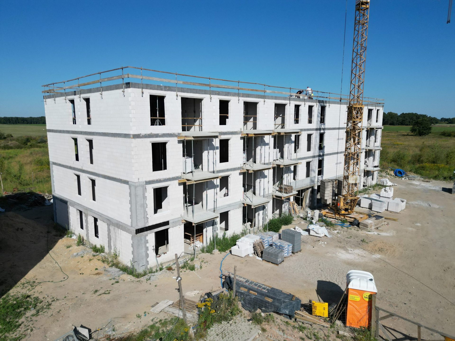 Osiedle Gwiazdowo: Stan surowy otwarty budynku E