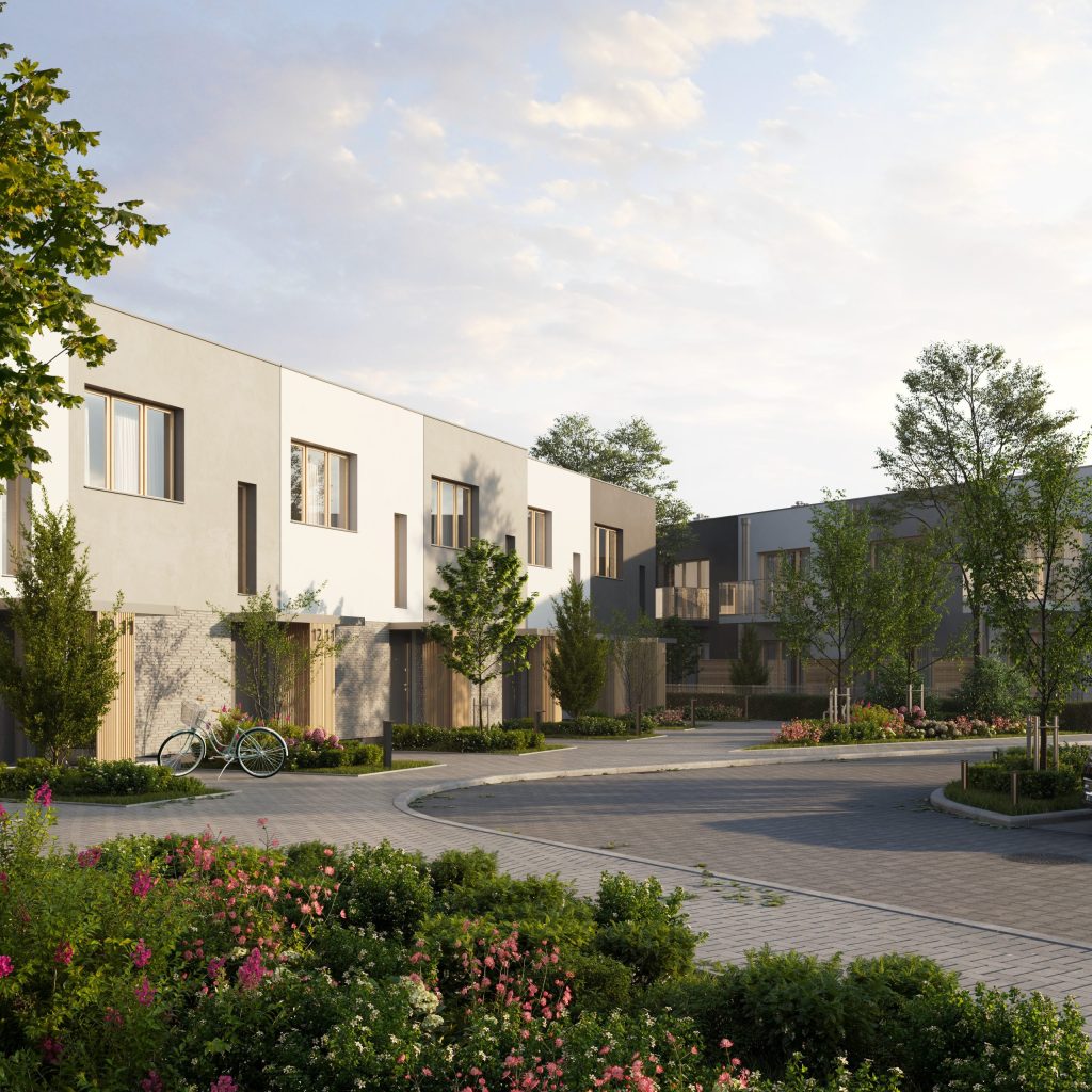 Widok frontalny na pierwszy etap inwestycji