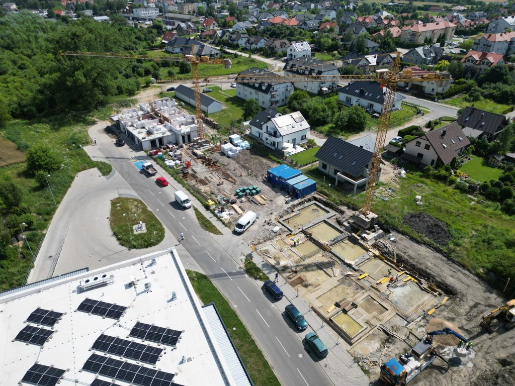 Budynek A w Tarasach Rokietnicy po ukończeniu drugiej kondygnacji.