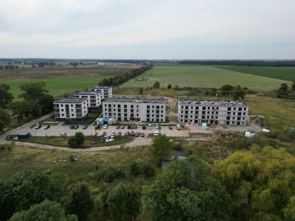 Zaawansowane prace budowlane przy budynku D w Osiedlu Gwiazdowo.