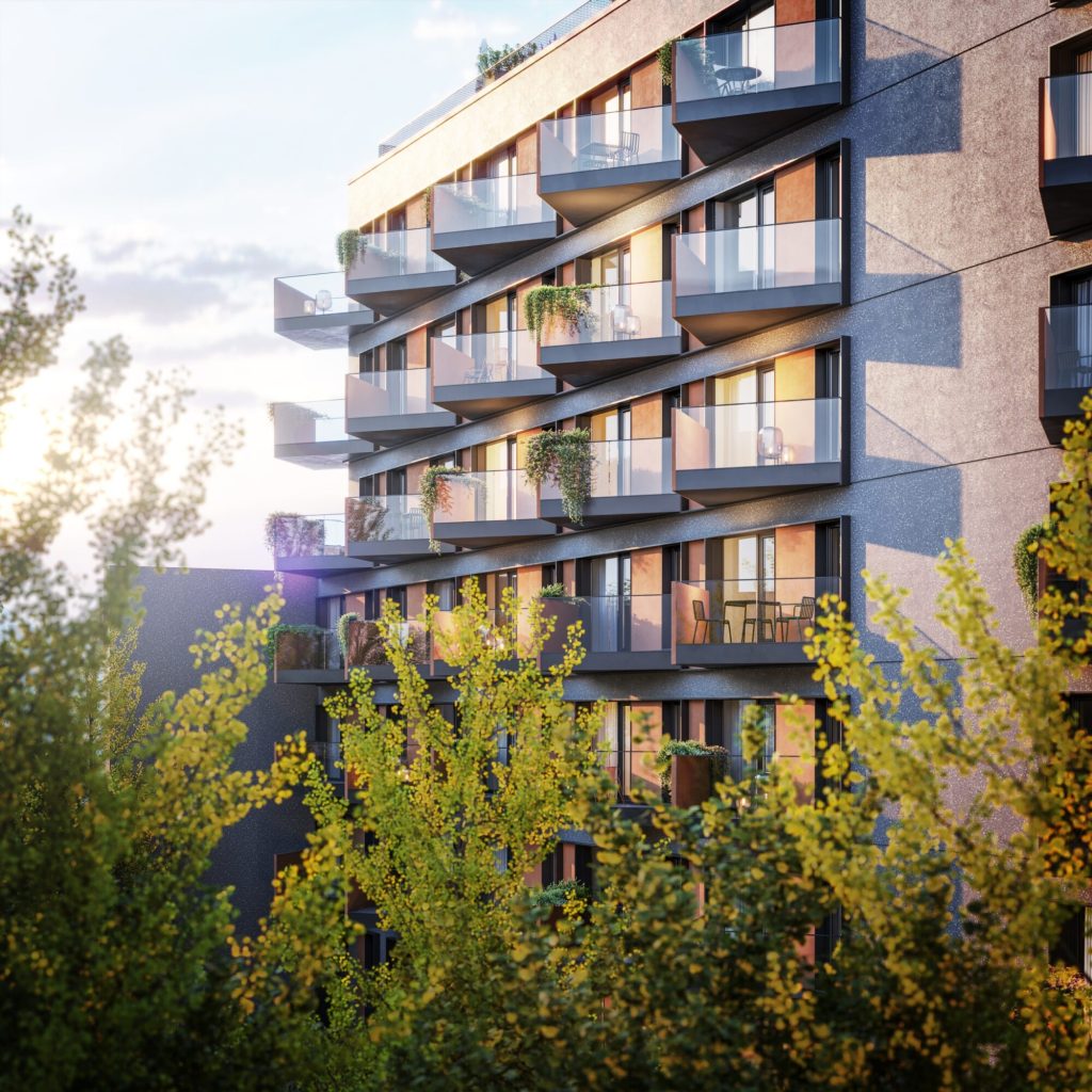 Ogrodowa 12 w Poznaniu – wizualizacja apartamentowca premium