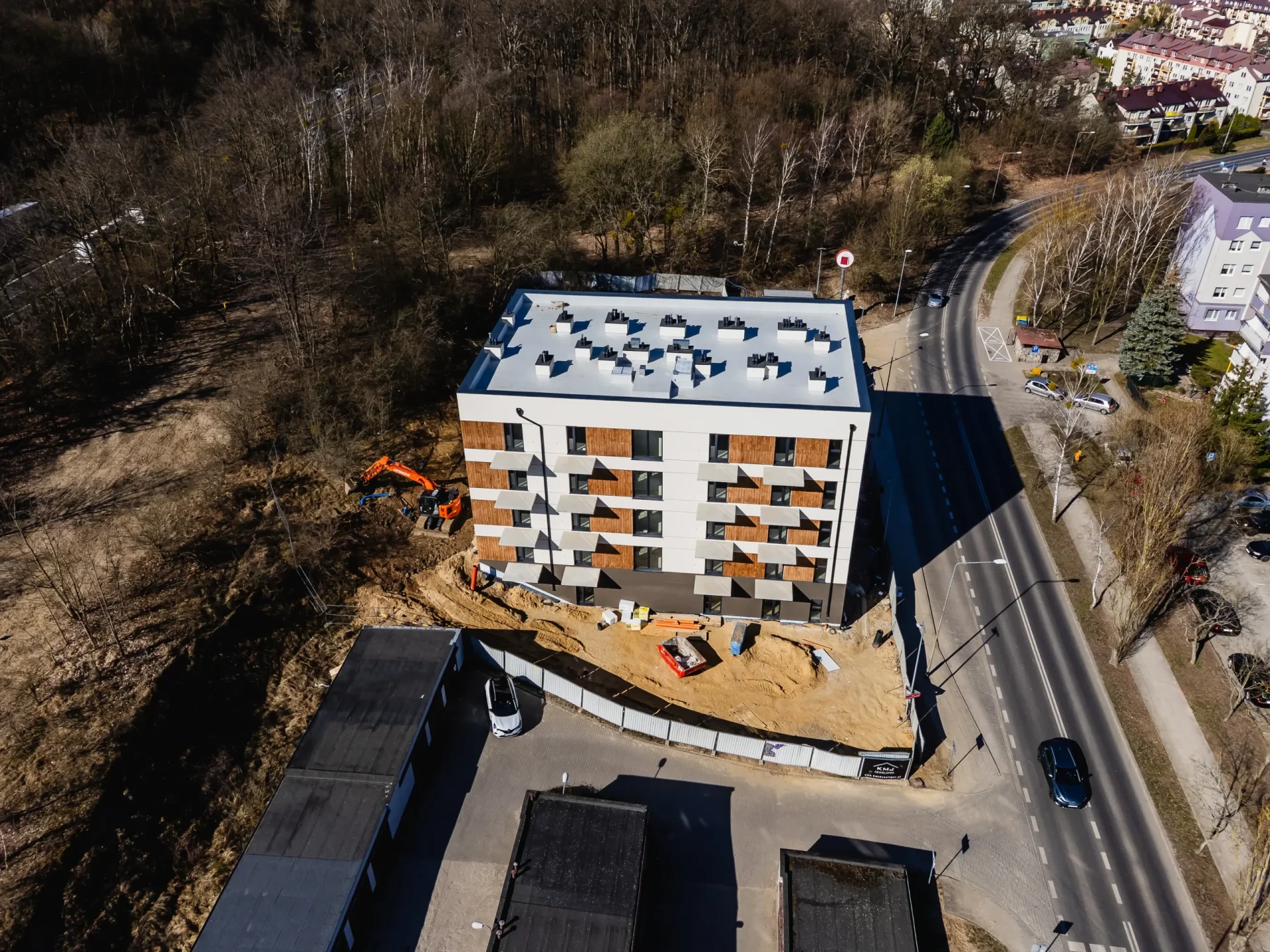 Zaawansowanie prac budowlanych w Szczecinie: Kolorowych Domów 9