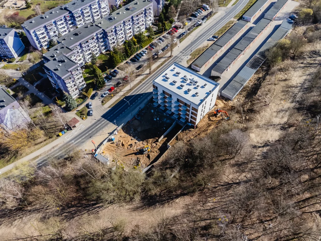 Zdjęcie budynku z lotu ptaka