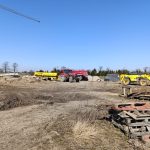 Prace przygotowawcze na działce w Kutnie