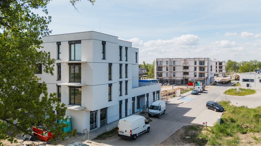 Rzut na osiedle z lotu ptaka