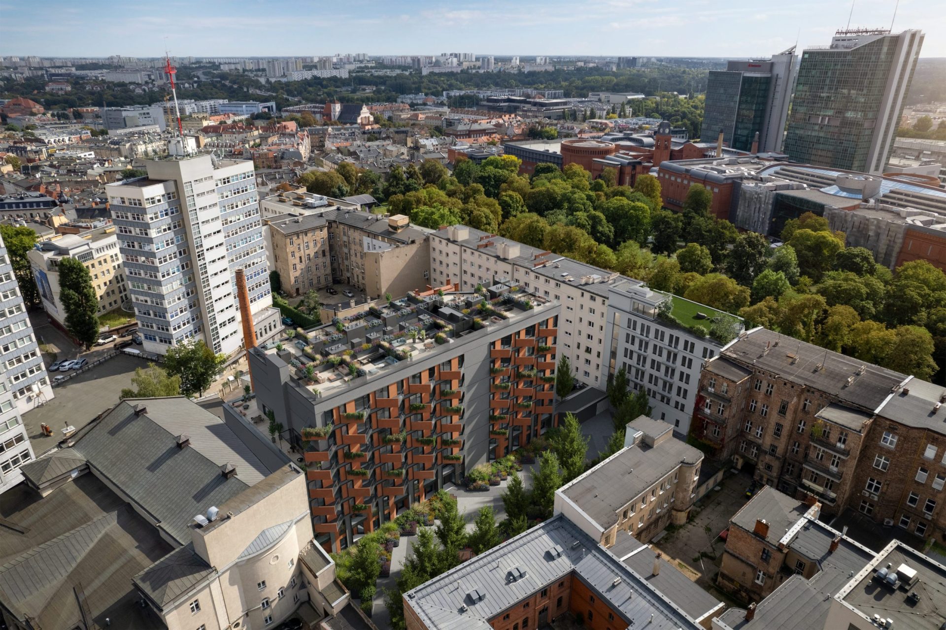 Apartamentowiec Ogrodowa 12 w Poznaniu realizowany przez SOVO Development pnie się w górę