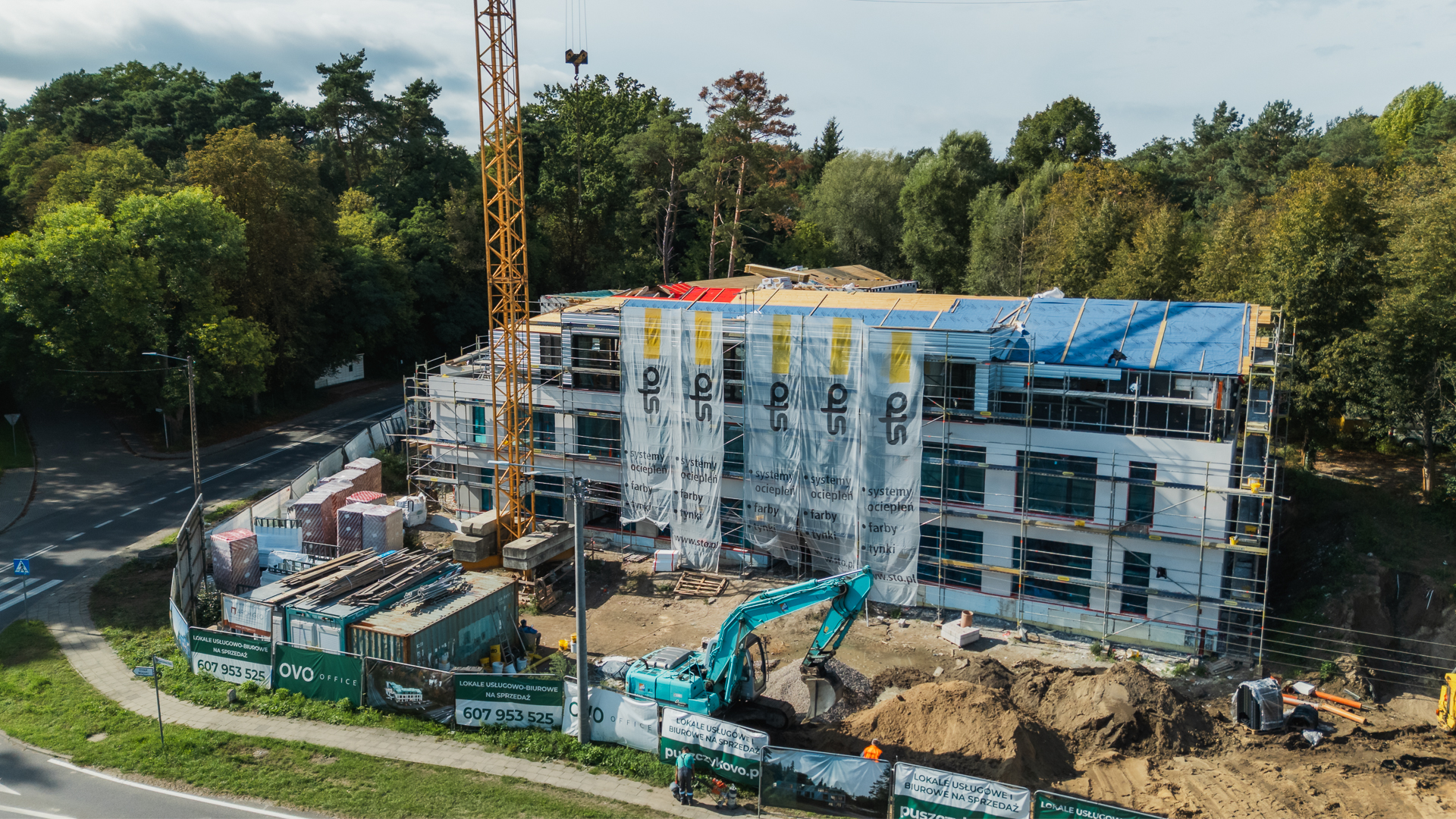 Biurowiec od SOVO Development w Puszczykowie: raport z placu budowy