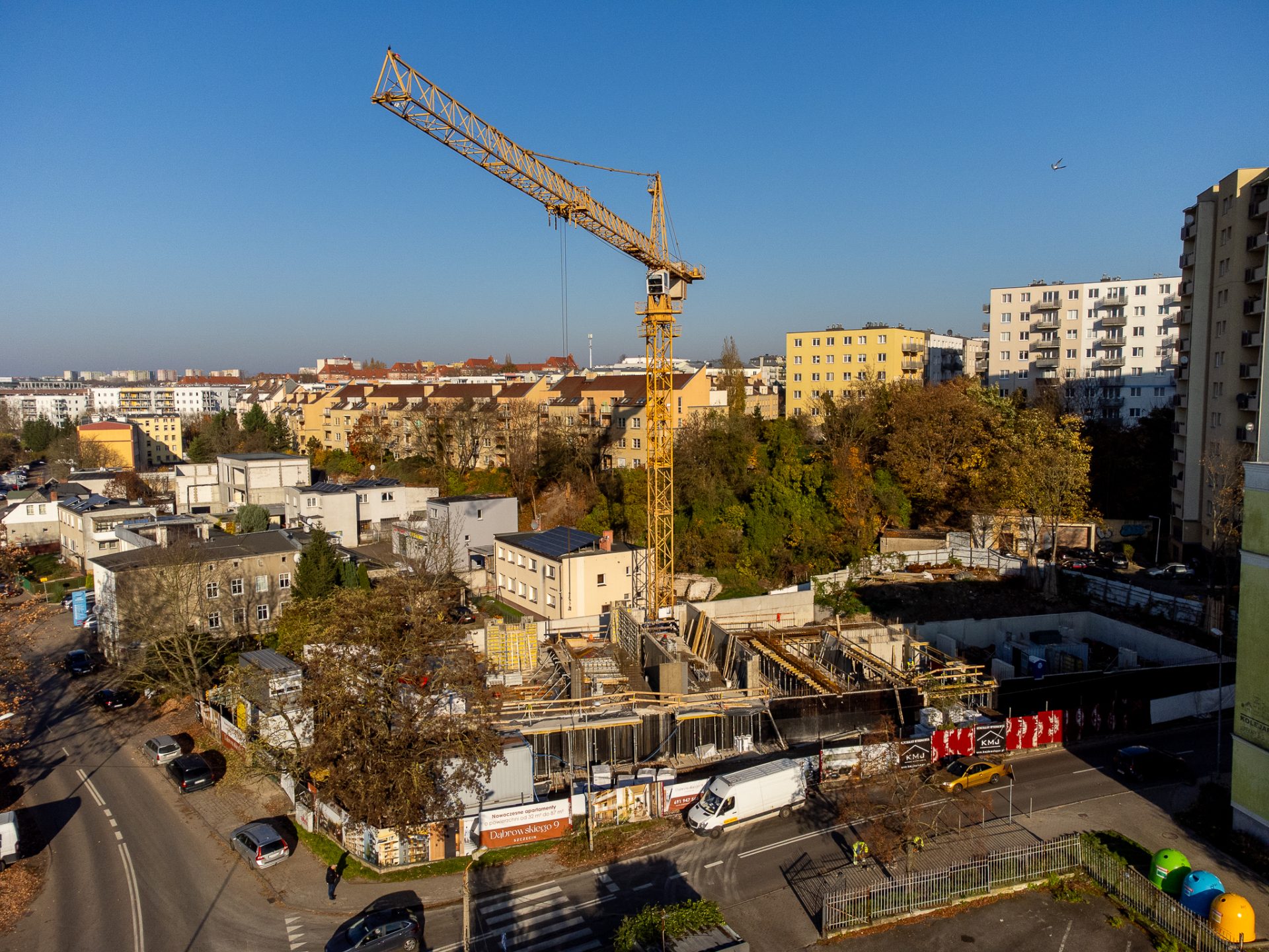 Dąbrowskiego 9: postęp prac na budowie SOVO Development w Szczecinie