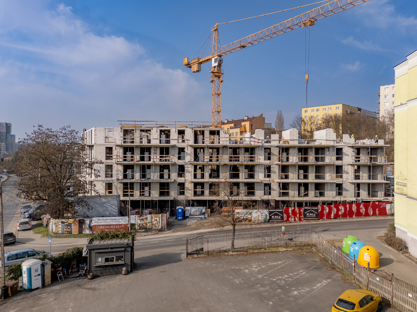 Dąbrowskiego 9 w Szczecinie: Zakończenie V etapu budowy i postępy prac przy nowoczesnej inwestycji mieszkaniowej SOVO Development